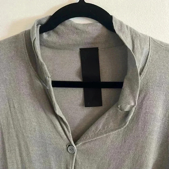 Rundholz Black Label mixed fabric button down long sleeve dress - Picture 2 of 6